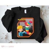 Master Builder Never Tired Construction Building Blocks Toy Sweatshirt thumb 2