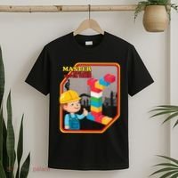 Master Builder Never Tired Construction Building Blocks Toy T-Shirt thumb 2