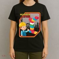 Master Builder Never Tired Construction Building Blocks Toy T-Shirt thumb 4