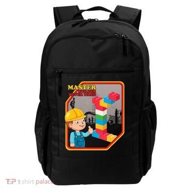 Master Builder Never Tired Construction Building Blocks Toy Backpack