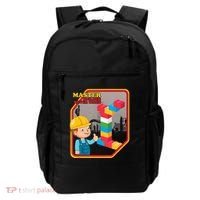 Master Builder Never Tired Construction Building Blocks Toy Backpack thumb 0