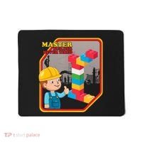 Master Builder Never Tired Construction Building Blocks Toy Mousepad thumb 0