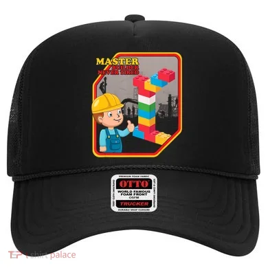 Master Builder Never Tired Construction Building Blocks Toy Hat