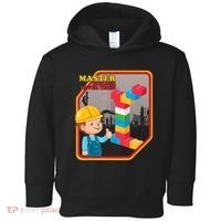 Master Builder Never Tired Construction Building Blocks Toy Toddler Hoodie thumb 0