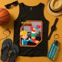 Master Builder Never Tired Construction Building Blocks Toy Tank Top thumb 4