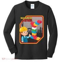 Master Builder Never Tired Construction Building Blocks Toy Kids Long Sleeve Shirt thumb 0