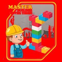 Master Builder Never Tired Construction Building Blocks Toy Santa Hat thumb 1