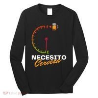 Mexican Beer Necesito Cerveza Cool Funny Sayings Beer Lover Long Sleeve Shirt thumb 0