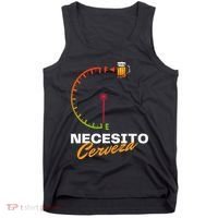 Mexican Beer Necesito Cerveza Cool Funny Sayings Beer Lover Tank Top thumb 0