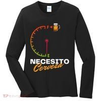 Mexican Beer Necesito Cerveza Cool Funny Sayings Beer Lover Women's Long Sleeve Shirt thumb 0