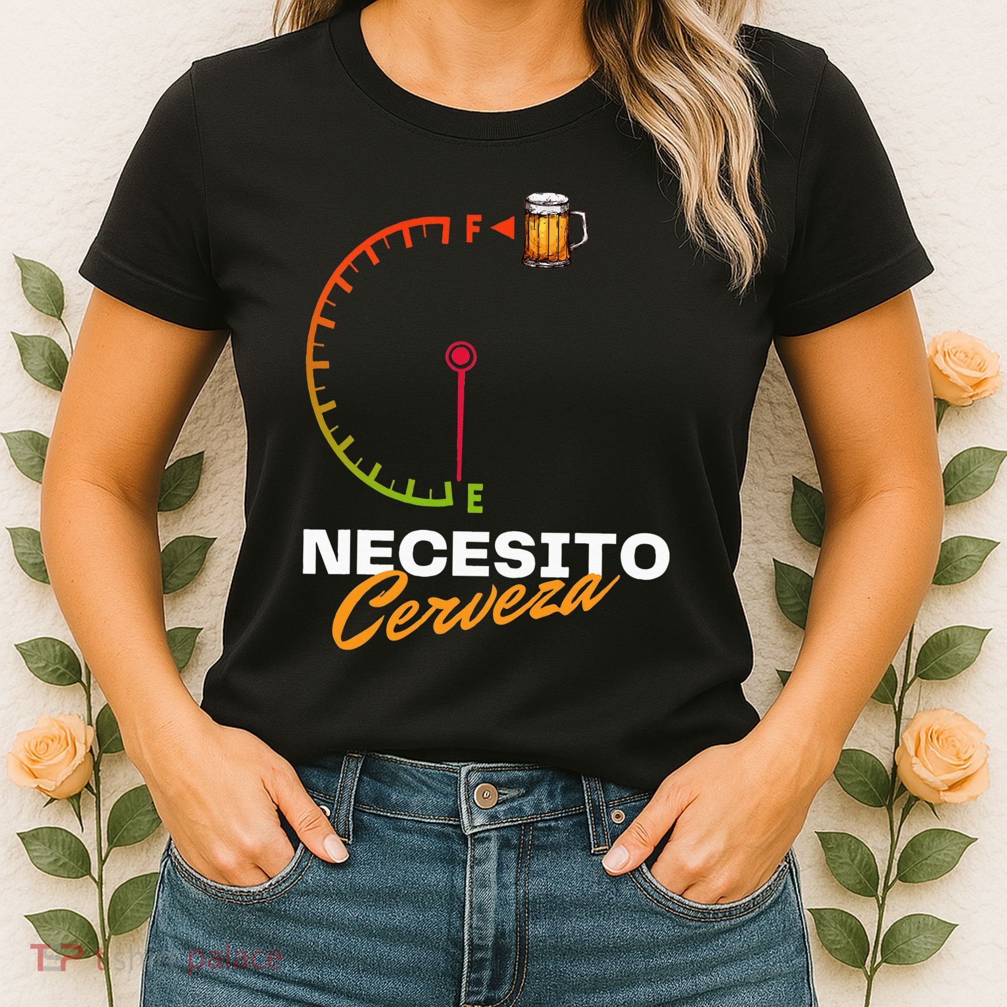 Mexican Beer Necesito Cerveza Cool Funny Sayings Beer Lover Women's T-Shirt