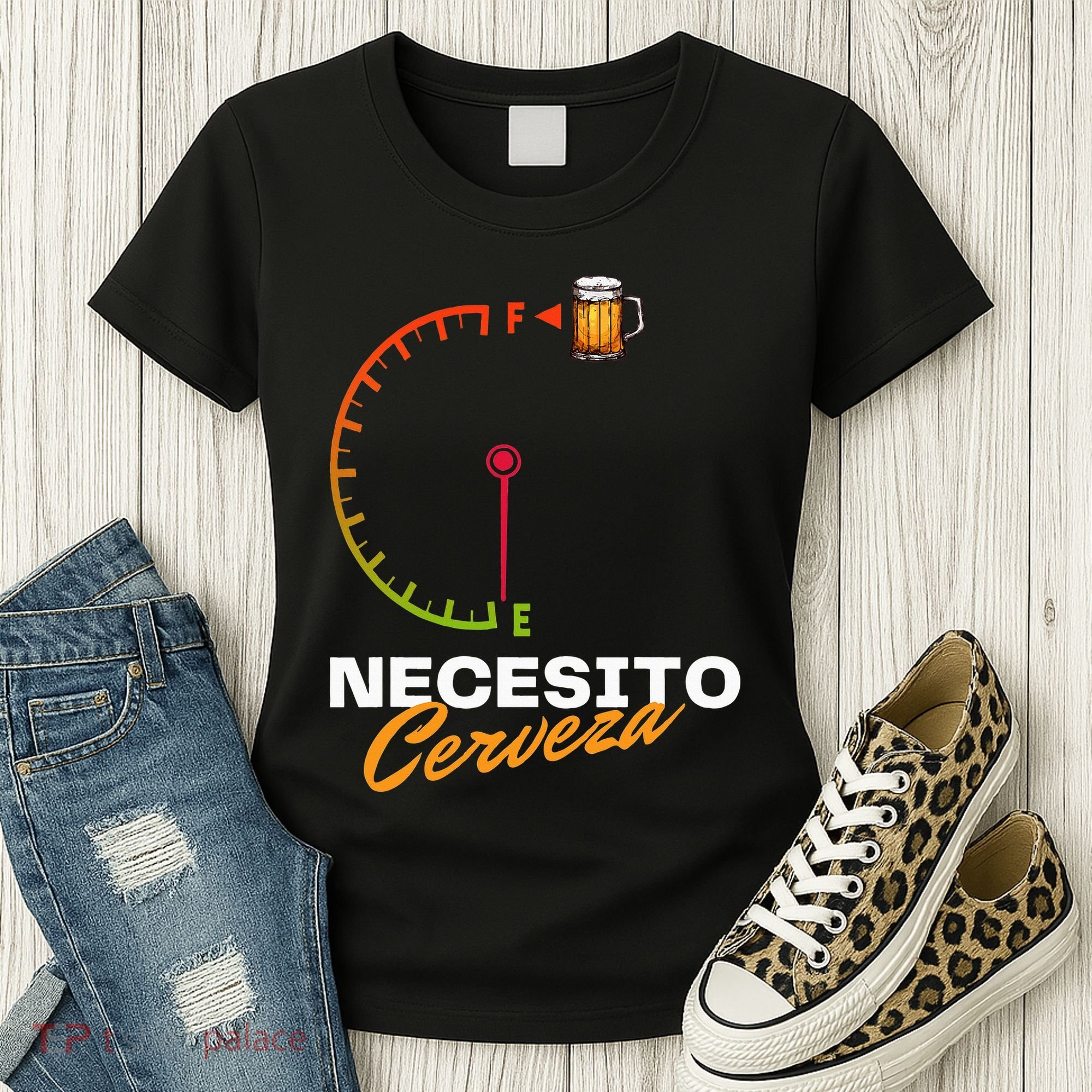 Mexican Beer Necesito Cerveza Cool Funny Sayings Beer Lover Women's T-Shirt