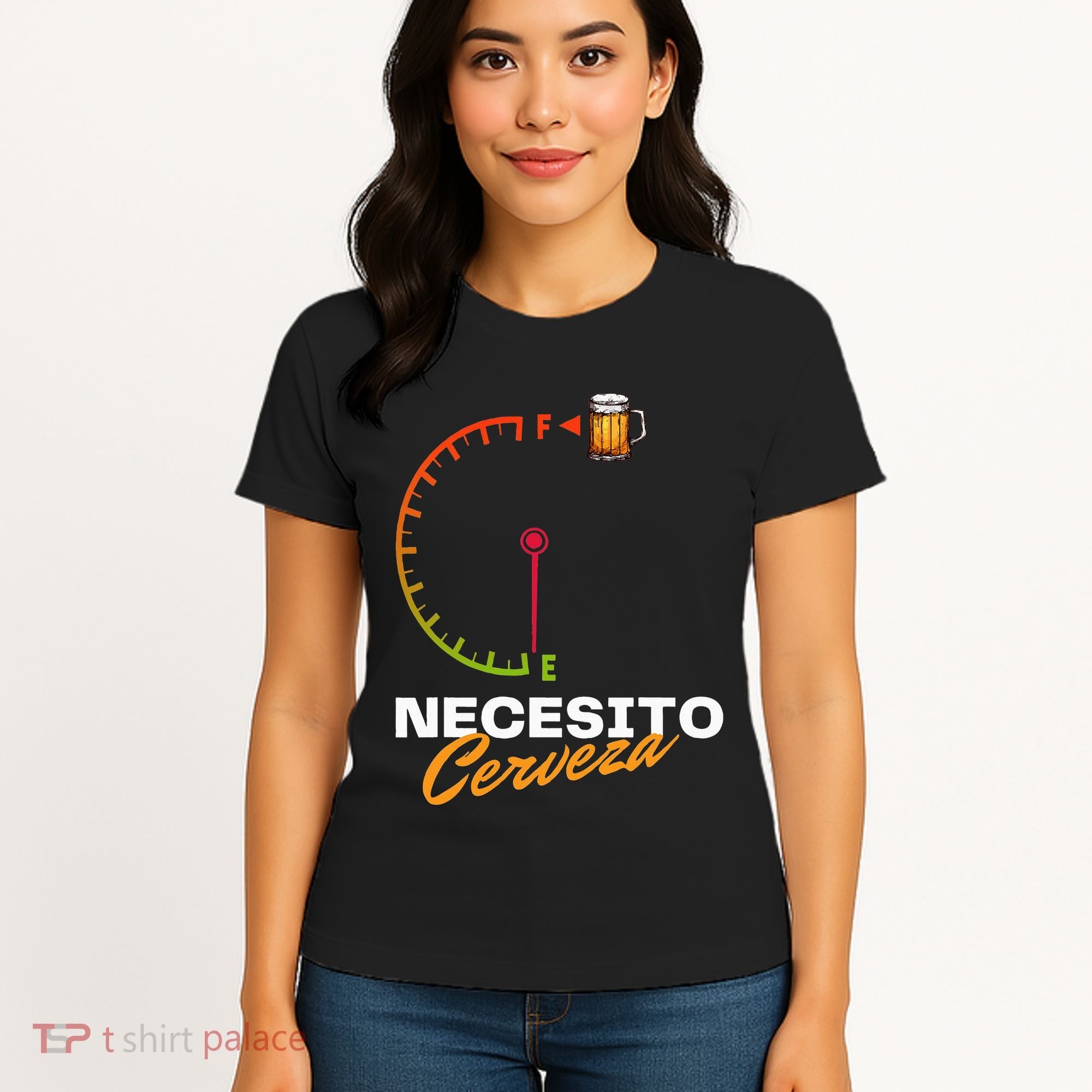 Mexican Beer Necesito Cerveza Cool Funny Sayings Beer Lover Women's T-Shirt