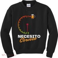 Mexican Beer Necesito Cerveza Cool Funny Sayings Beer Lover Kids Sweatshirt thumb 0