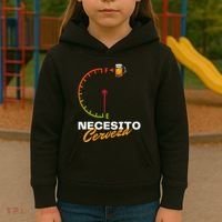 Mexican Beer Necesito Cerveza Cool Funny Sayings Beer Lover Kids Hoodie thumb 3