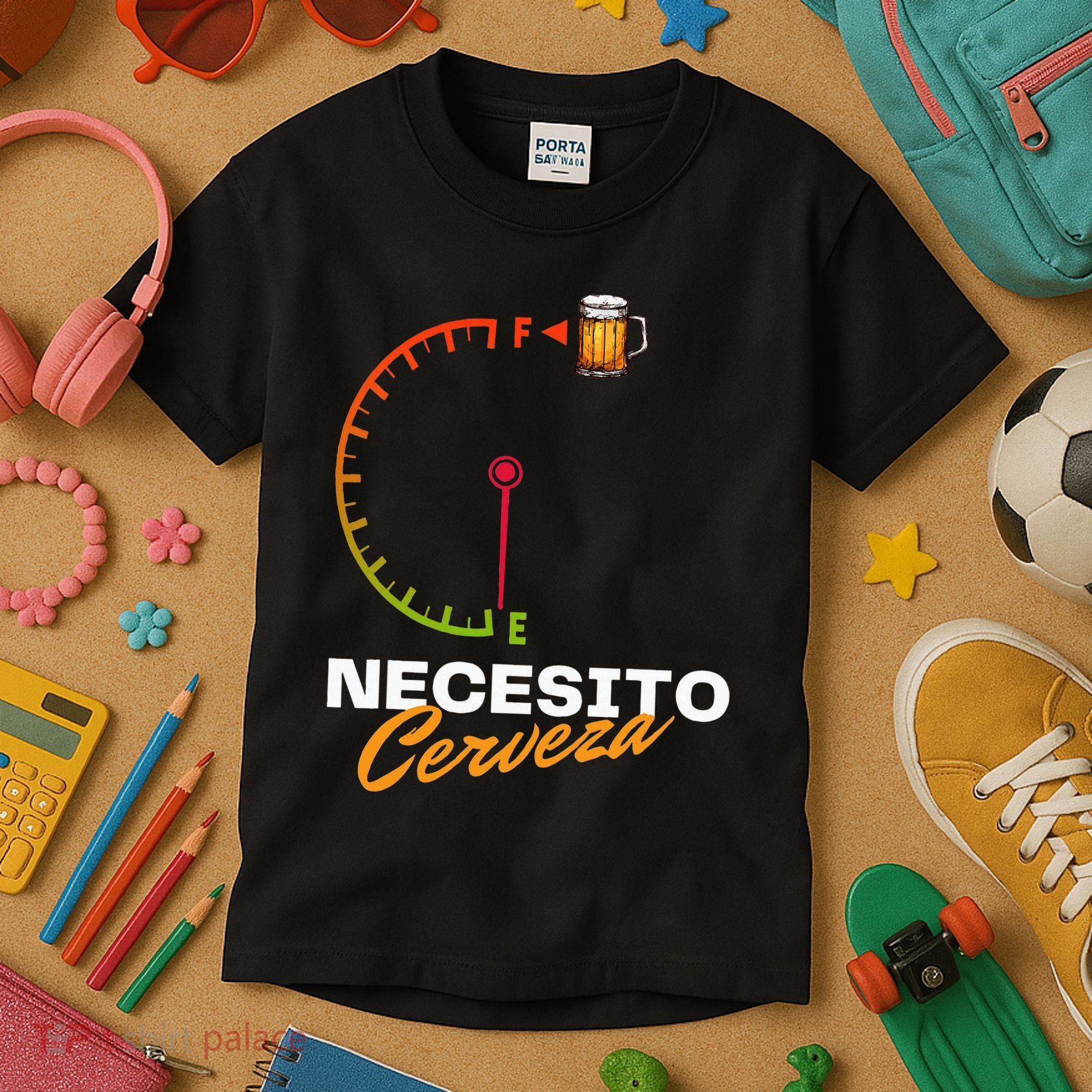 Mexican Beer Necesito Cerveza Cool Funny Sayings Beer Lover Kids T-Shirt