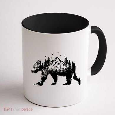 Mountain Bear Nature Coffee Mug back