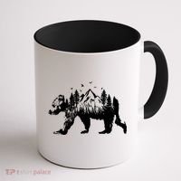 Mountain Bear Nature Coffee Mug thumb 1