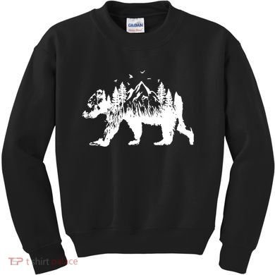 Mountain Bear Nature Kids Sweatshirt