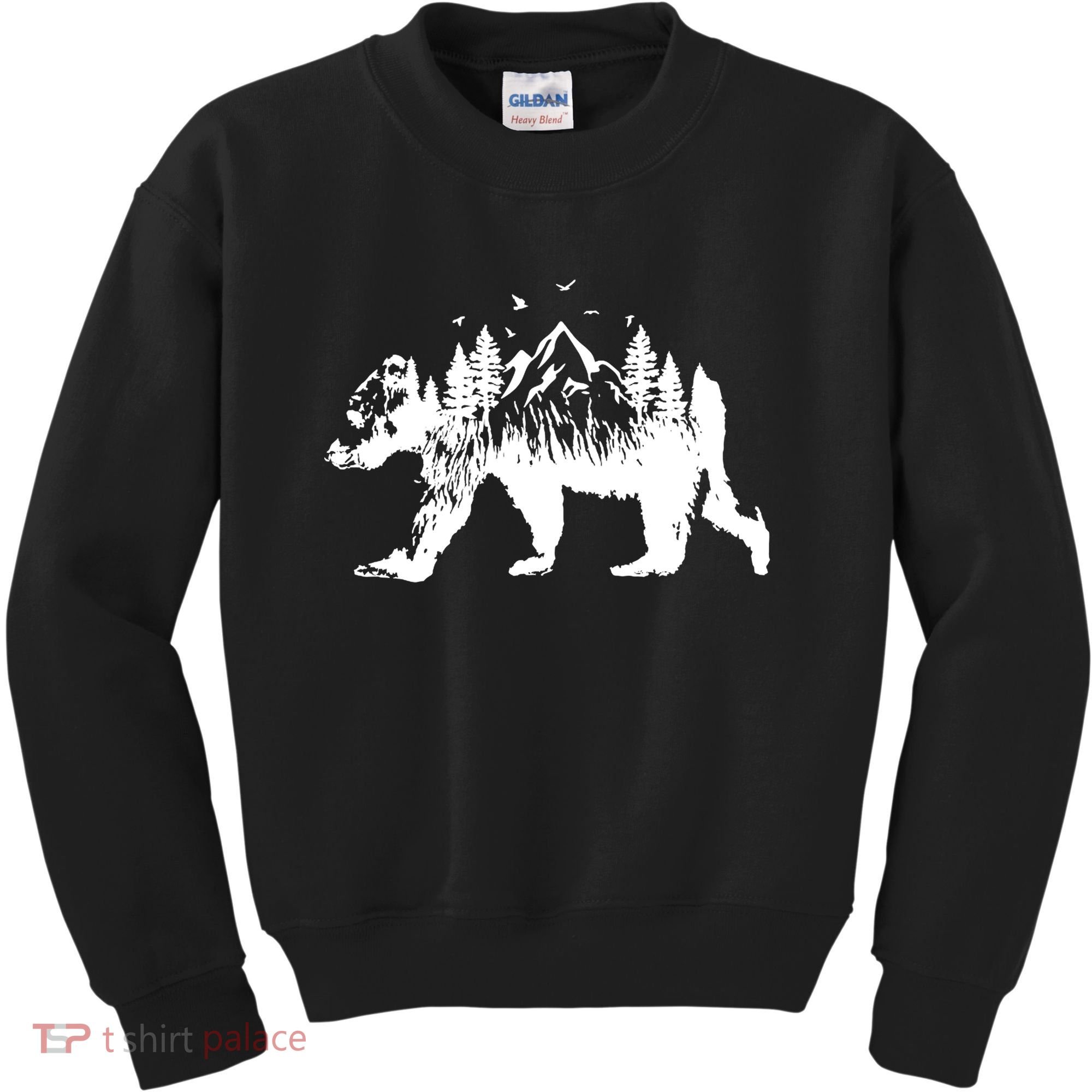 Mountain Bear Nature Kids Sweatshirt