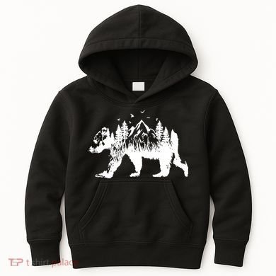 Mountain Bear Nature Kids Hoodie