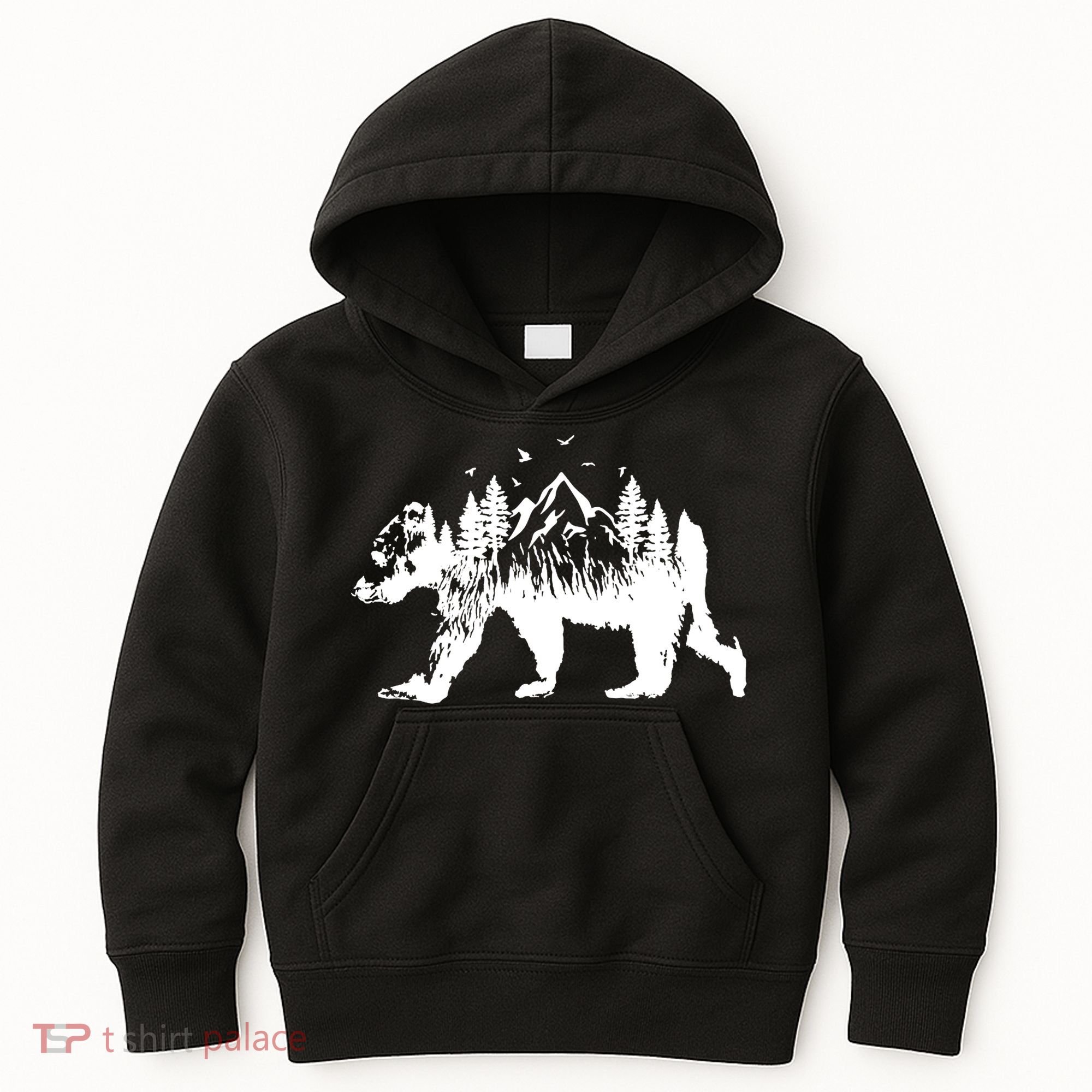 Mountain Bear Nature Kids Hoodie