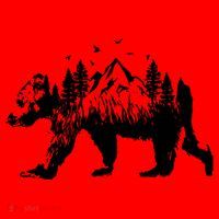 Mountain Bear Nature Santa Hat thumb 1