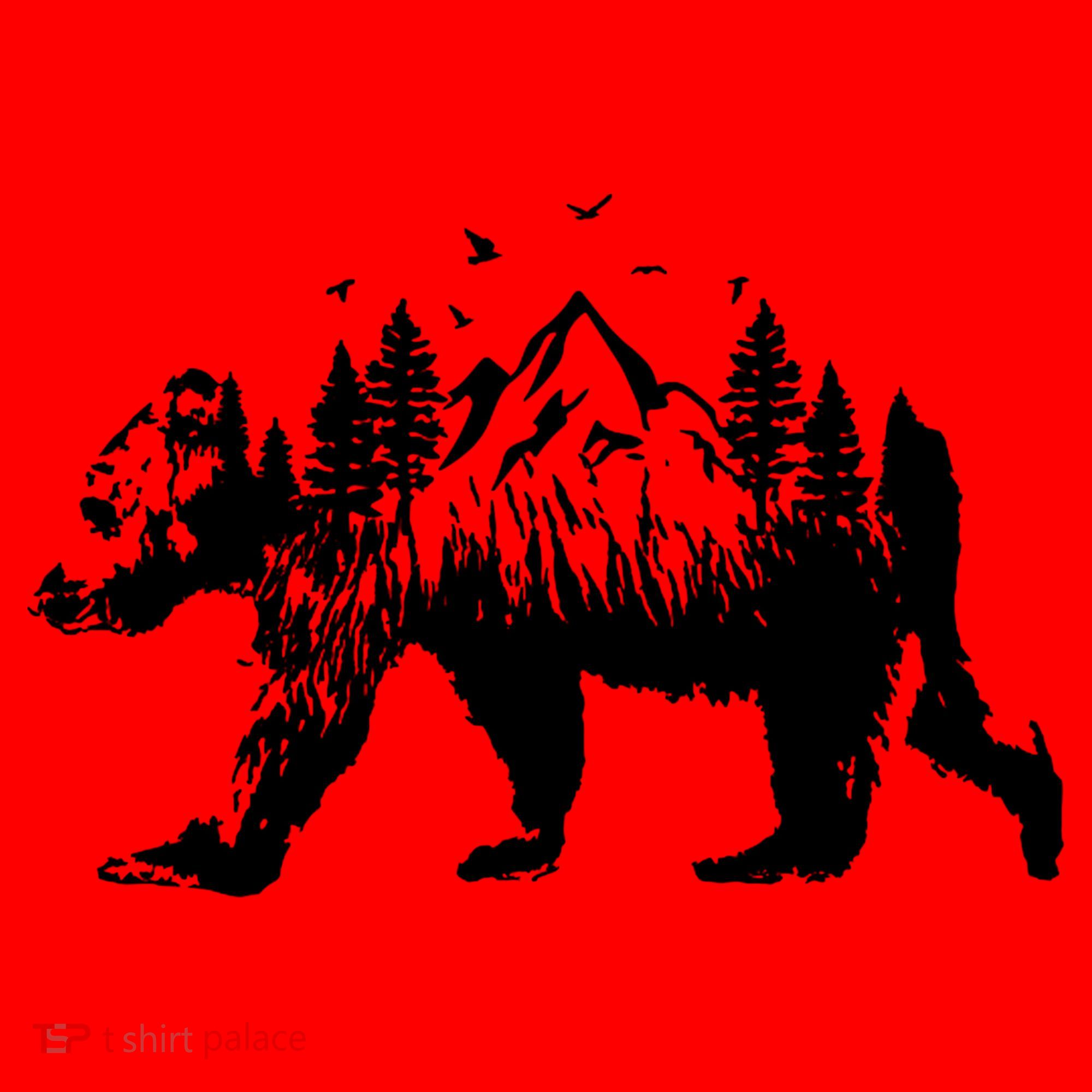 Mountain Bear Nature Santa Hat