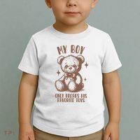 My Boy Only Breaks His Favorite Toys Ttpd Toddler T-Shirt thumb 2