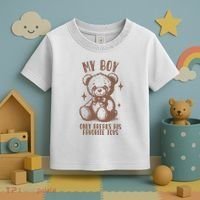 My Boy Only Breaks His Favorite Toys Ttpd Toddler T-Shirt thumb 3