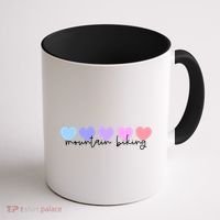 Mountain Bike Or Mountain Biking Lover Heart Mom Meaningful Gift Coffee Mug thumb 1