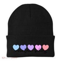 Mountain Bike Or Mountain Biking Lover Heart Mom Meaningful Gift Beanie thumb 0