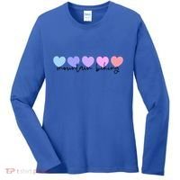 Mountain Bike Or Mountain Biking Lover Heart Mom Meaningful Gift Women's Long Sleeve Shirt thumb 0