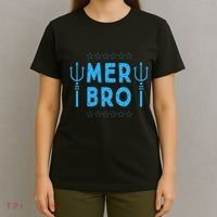 Merbro Brother Of A Mermaid Birthday Swimming T-Shirt thumb 4