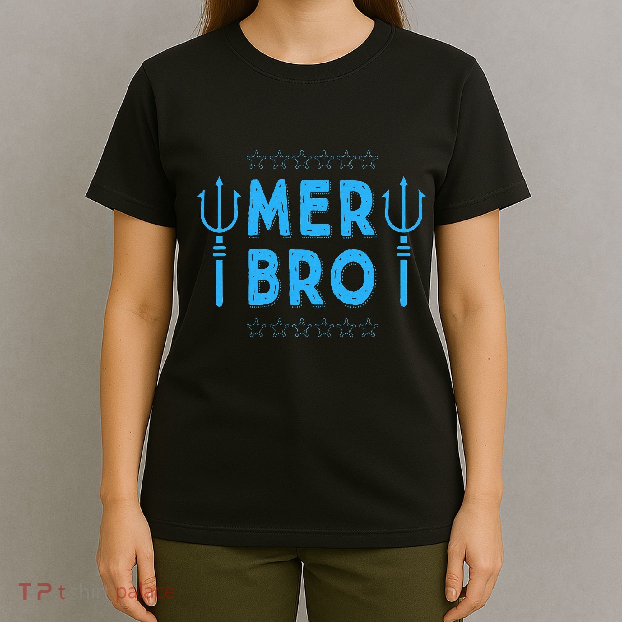 Merbro Brother Of A Mermaid Birthday Swimming T-Shirt