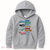 May Be Old But Got To Drive All The Cool Cars Kids Hoodie thumb 0