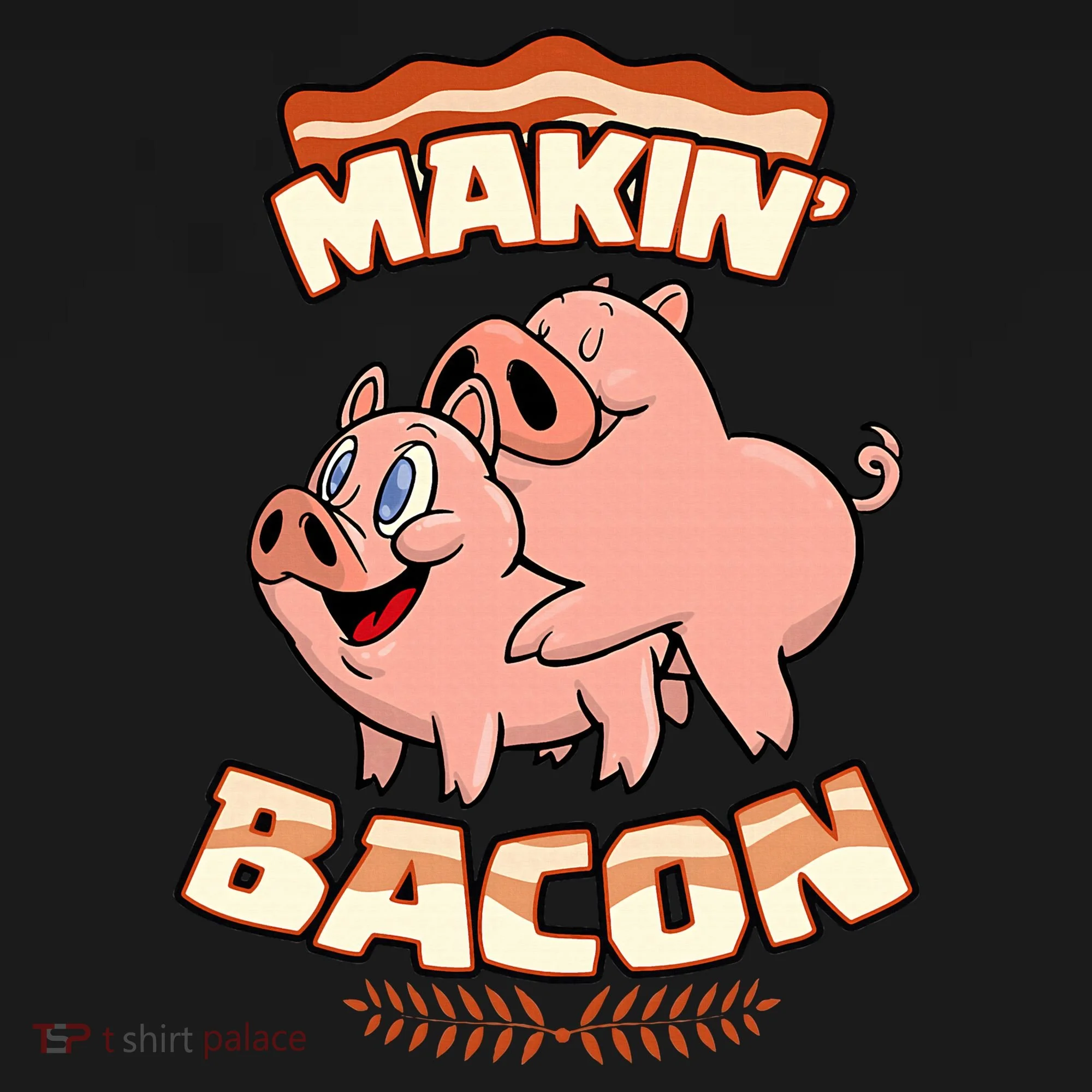 Makin Bacon Pig Funny Meatatarian Backpack