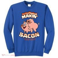 Makin Bacon Pig Funny Meatatarian Sweatshirt thumb 0
