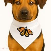 Monarch Butterfly Pocket By Milkweed Mavens Nature USA-Made Doggie Bandana thumb 1