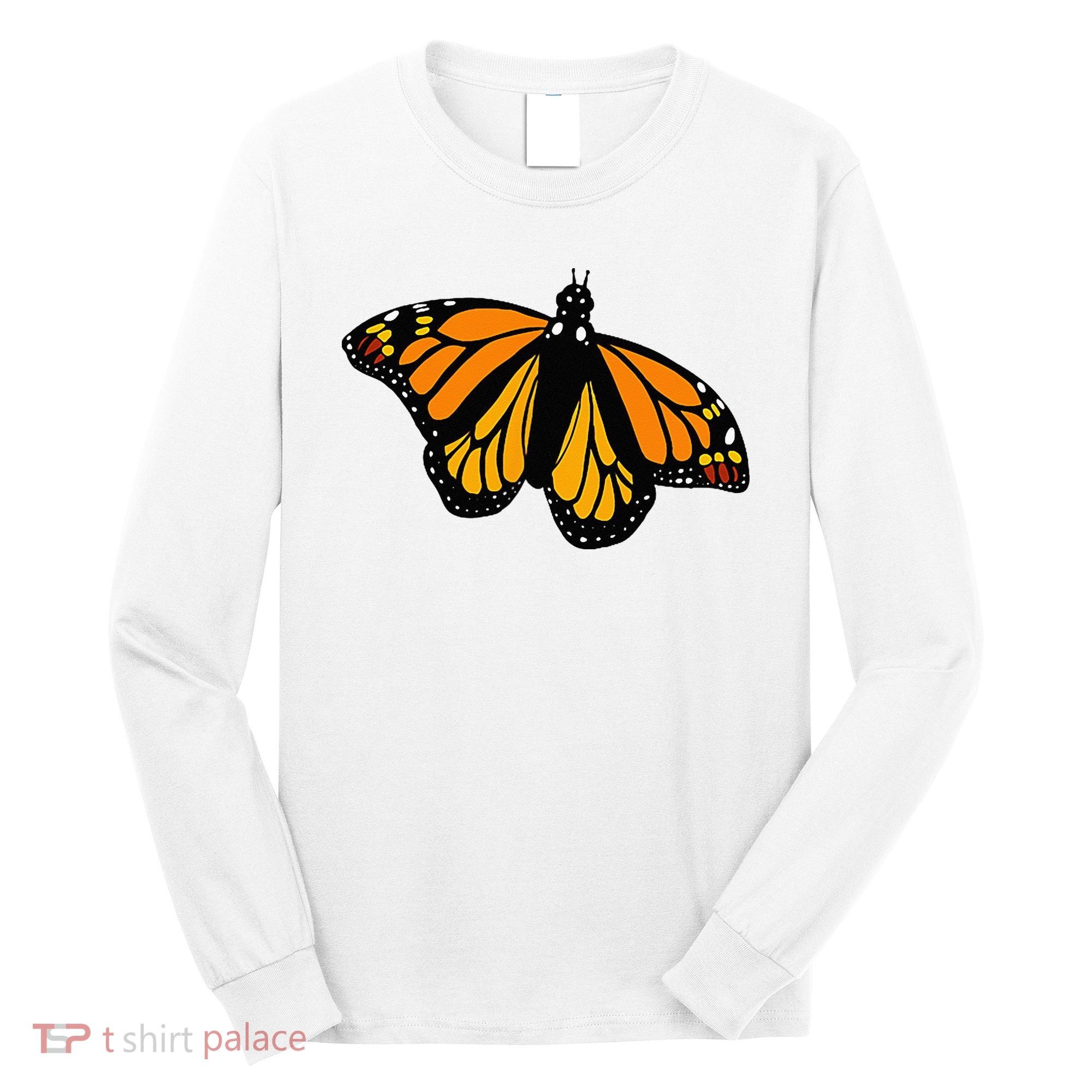Monarch Butterfly Pocket By Milkweed Mavens Nature Long Sleeve Shirt