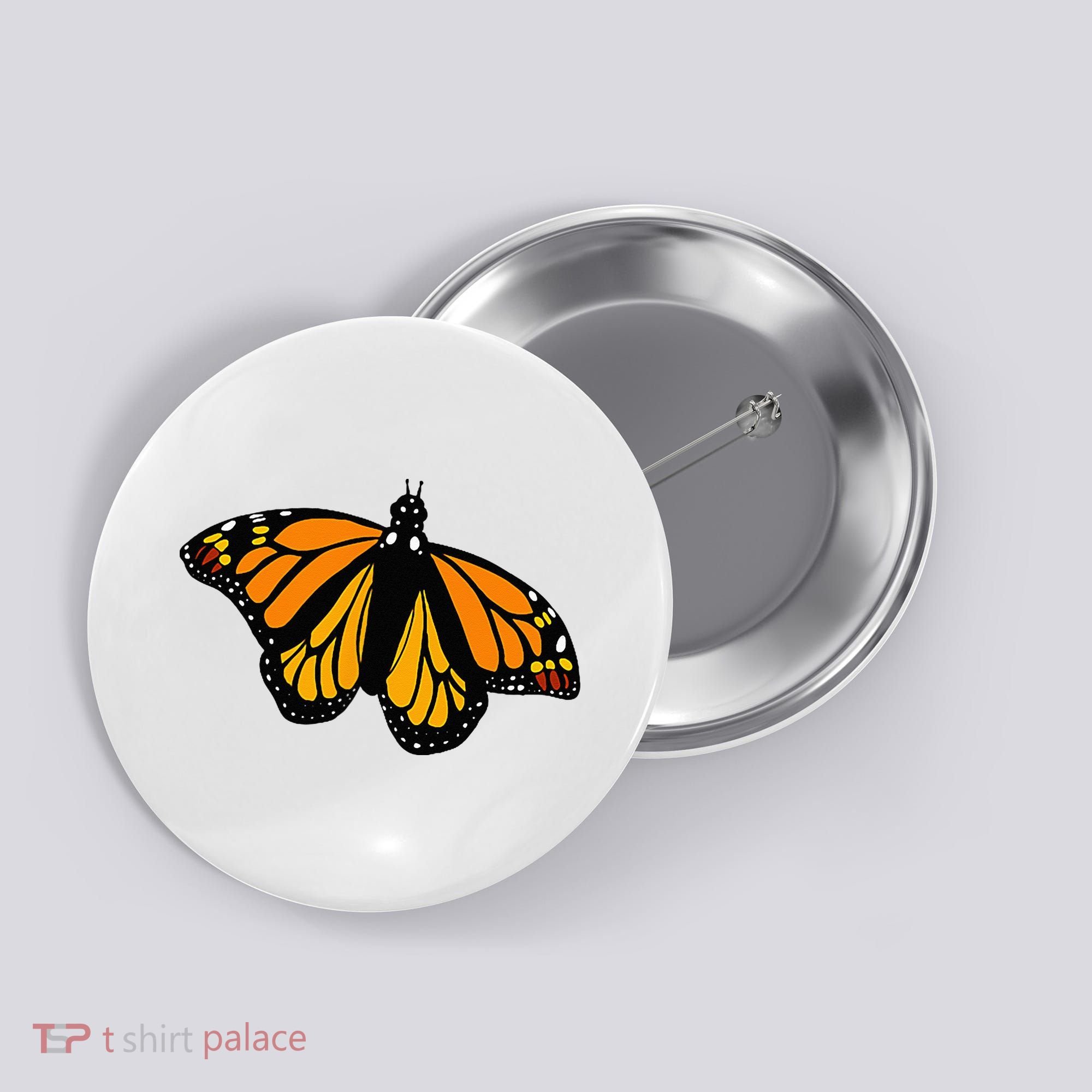Monarch Butterfly Pocket By Milkweed Mavens Nature Button