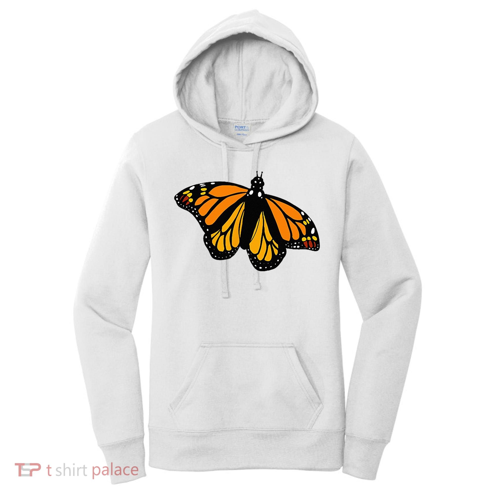 Monarch Butterfly Pocket By Milkweed Mavens Nature Women's Hoodie