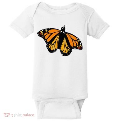 Monarch Butterfly Pocket By Milkweed Mavens Nature Baby Bodysuit