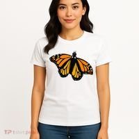 Monarch Butterfly Pocket By Milkweed Mavens Nature Women's T-Shirt thumb 4