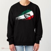 Mexican Baseball Player Mexico Flag Baseball Lover Women's Sweatshirt thumb 0