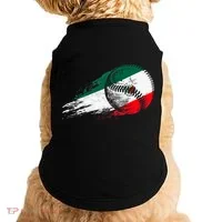 Mexican Baseball Player Mexico Flag Baseball Lover Doggie Tank thumb 0