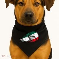 Mexican Baseball Player Mexico Flag Baseball Lover USA-Made Doggie Bandana thumb 1