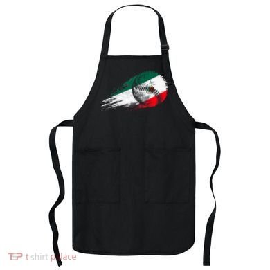 Mexican Baseball Player Mexico Flag Baseball Lover Apron