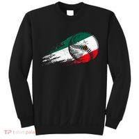 Mexican Baseball Player Mexico Flag Baseball Lover Sweatshirt thumb 0