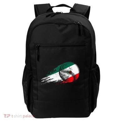 Mexican Baseball Player Mexico Flag Baseball Lover Backpack